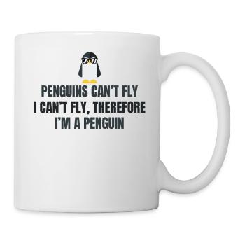 Pinguin-Natur - Tasse - Weiß - Rechts