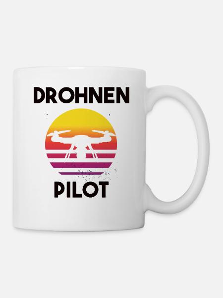 Drohnenpilot Spruch - Tasse - Weiß