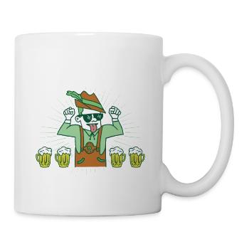 Mei Lederhosn is in da Wäsch - Tasse - Weiß - Rechts