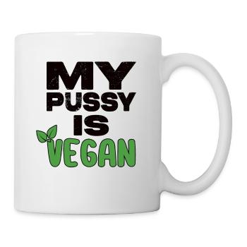 My Pussy Is Vegan - Tasse - Weiß - Rechts