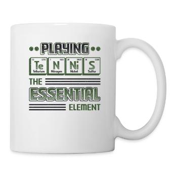 Tennis Das Essentielle Element Lustiges Tennis - Tasse - Weiß - Rechts