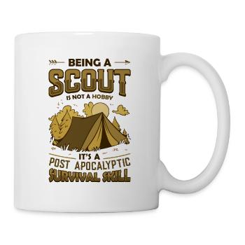 Est une compétence de survie post-apocalyptique Scouting - Mug blanc - blanc - Droite