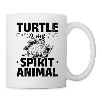 Turtle is my spirit - Mug - white - Right