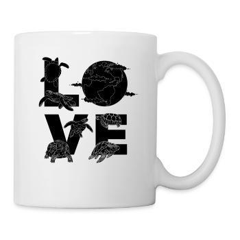 Les tortues et les tortues aiment le Jour de la Terre Sauvez le - Mug blanc - blanc - Droite