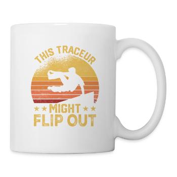 This Traceur Might Flip Out Parkour Free Running - Mug - white - Right