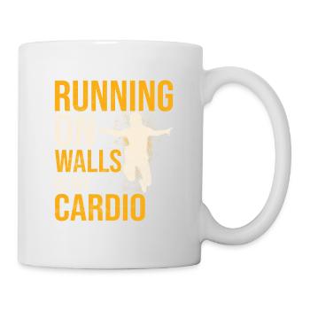 Running On Walls Is My Cardio Traceur Parkour - Mug - white - Right