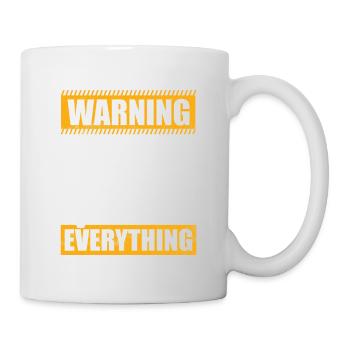 Warning I Jump Over Everything Parkour Traceur - Tasse - Weiß - Rechts