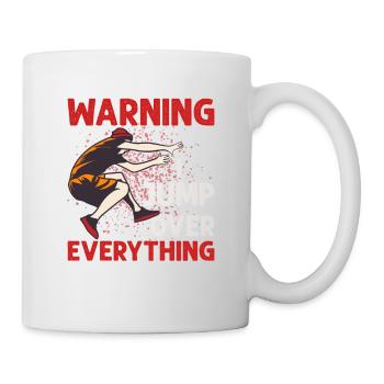 Warning I Jump Over Everything Traceur Parkour - Tasse - Weiß - Rechts