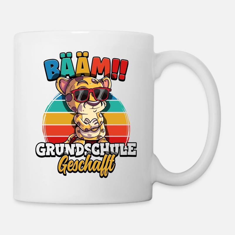 Bääm Grundschule Geschafft - Tasse - Weiß