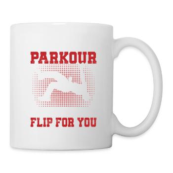 Yes I Do Parkour - No I Will Not Flip For You Vaul - Tasse - Weiß - Rechts