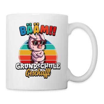 Bääm Grundschule Geschafft - Tasse - Weiß - Rechts