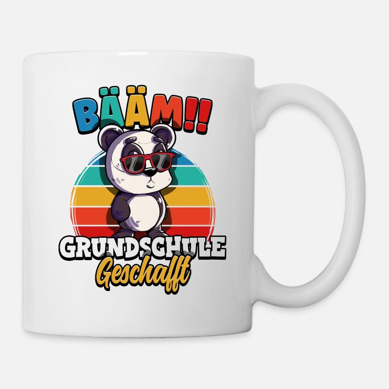 Bääm Grundschule Geschafft - Tasse - Weiß