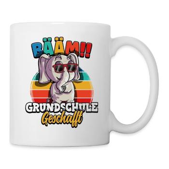 Bääm Grundschule Geschafft - Tasse - Weiß - Rechts