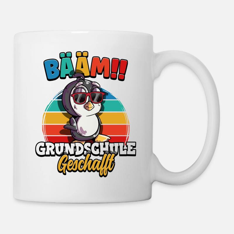 Bääm Grundschule Geschafft - Tasse - Weiß