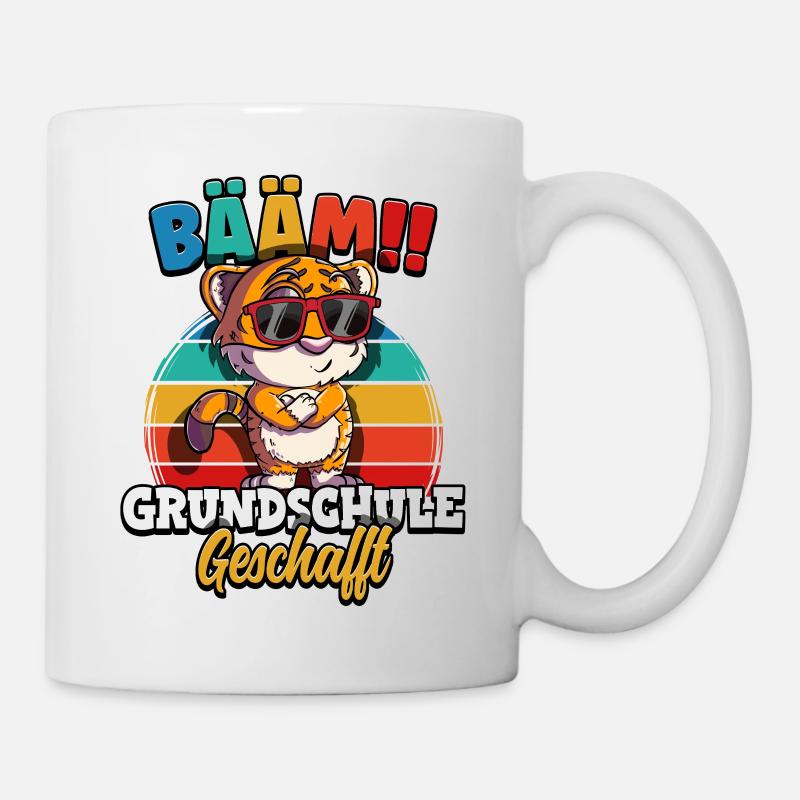 Bääm Grundschule Geschafft - Tasse - Weiß