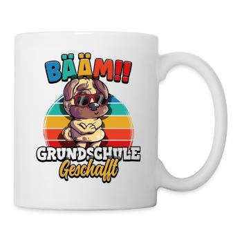 Bääm Grundschule Geschafft - Tasse - Weiß - Rechts