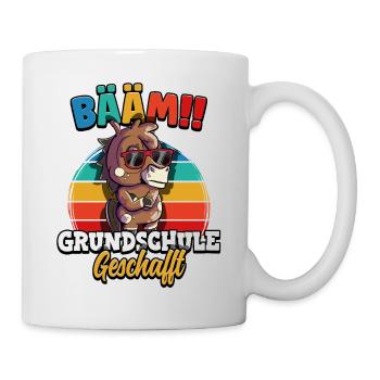 Bääm Grundschule Geschafft - Tasse - Weiß - Rechts