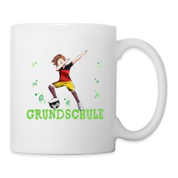 Grundschule Geschafft Fußball 6. Klasse - Tasse - Weiß - Rechts