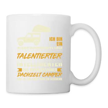 Ich Bin Ein Talentierter Dachzelt Camper Camping - Tasse - Weiß - Rechts