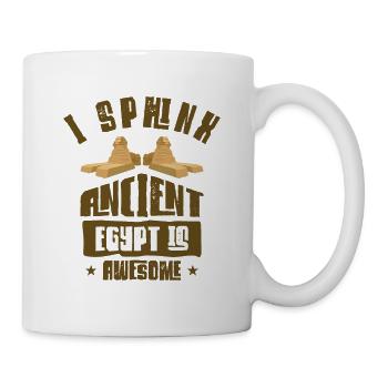 Egyptian Myth Ancient Hieroglyphs Symbols - Mug - white - Right