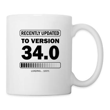 recently updated to version 34 - Gamer Birthday - Mug - white - Right