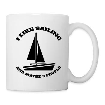 Voilier Voilier Marin Capitaine Bateau Voile - Mug blanc - blanc - Droite