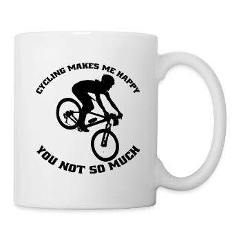 Cycling Cycling Cycling Mountain Bike Bike Tour - Mug - white - Right