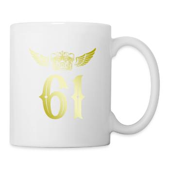 61 Couronne numérique - Mug blanc - blanc - Droite