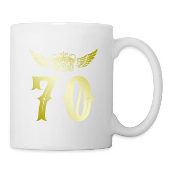 70 Number crown - Mug - white - Right