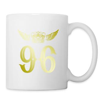 96 Couronne numérique - Mug blanc - blanc - Droite