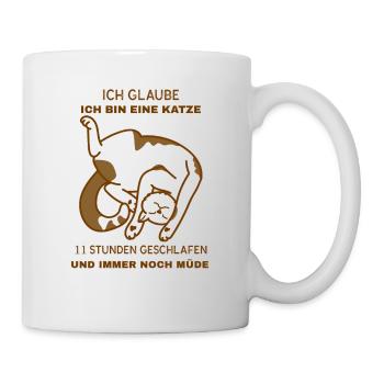 Ich glaube ich bin eine Katze - Tasse - Weiß - Rechts