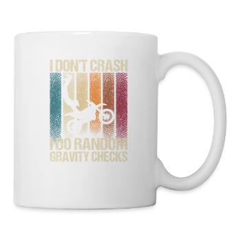 Je ne tombe pas, je fais de la gravité aléatoire - Mug blanc - blanc - Droite
