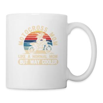 Motocross Mom Funny Dirt Bike Mum Biker Muttertag - Tasse - Weiß - Rechts