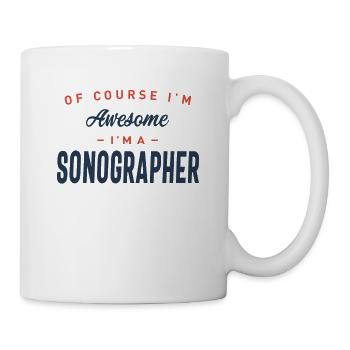 Sonograph Job Beruf Geburtstagsarbeiter - Tasse - Weiß - Rechts