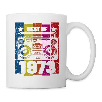 Best Of 1973 Stereo Radio Kassettenspieler - Tasse - Weiß - Rechts
