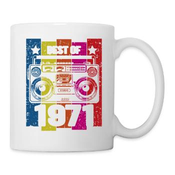 Best Of 1971 Stereo Radio Kassettenspieler - Tasse - Weiß - Rechts