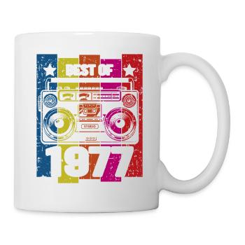 Best Of 1977 Stereo Radio Kassettenspieler - Tasse - Weiß - Rechts