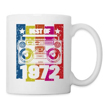 Best Of 1972 Stereo Radio Kassettenspieler - Tasse - Weiß - Rechts