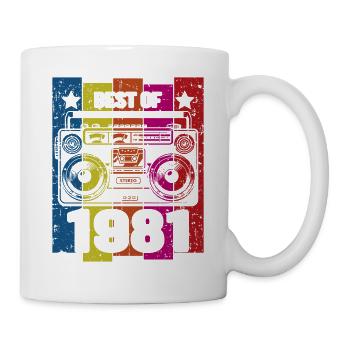 Best Of 1981 Stereo Radio Kassettenspieler - Tasse - Weiß - Rechts