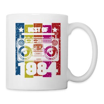 Meilleur de 1984 Lecteur de cassette radio stéréo - Mug blanc - blanc - Droite