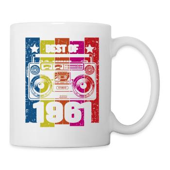 Le meilleur du lecteur de cassette radio stéréo de 1961 - Mug blanc - blanc - Droite