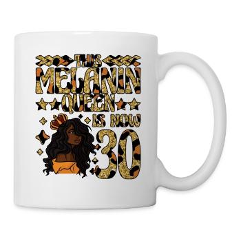 Cette reine de mélanine est maintenant noire de 30 ans - Mug blanc - blanc - Droite