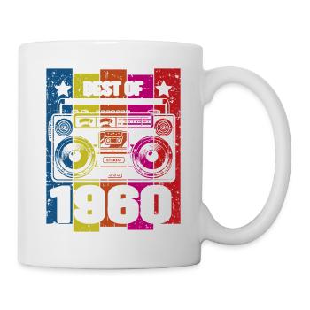 Best Of 1960 Stereo Radio Kassettenspieler - Tasse - Weiß - Rechts
