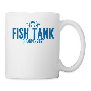 Fisch-Tanks - Tasse - Weiß - Rechts