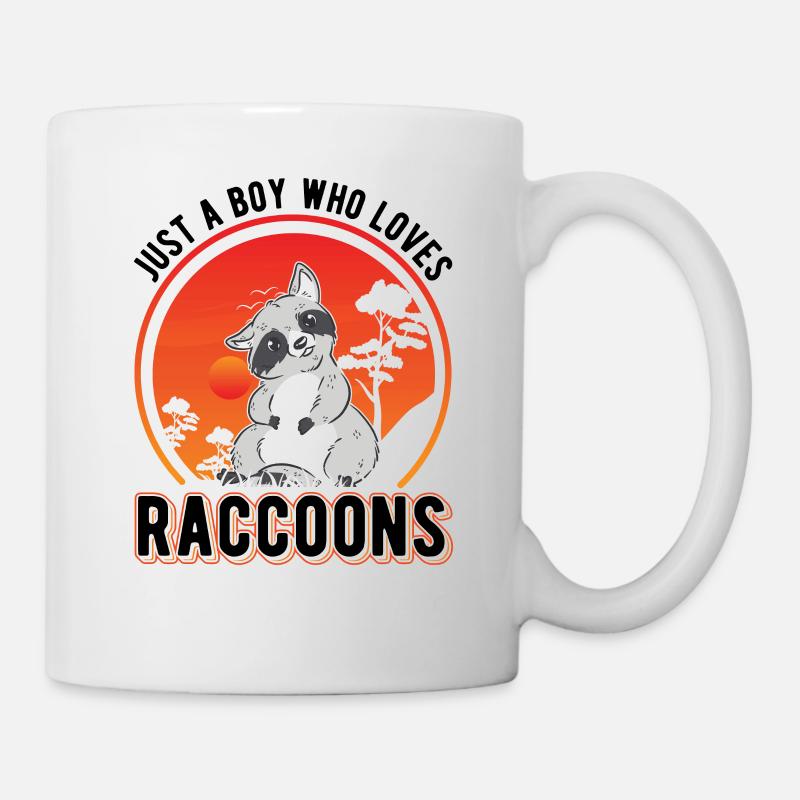 Waschbär Junge Raccoon - Tasse - Weiß