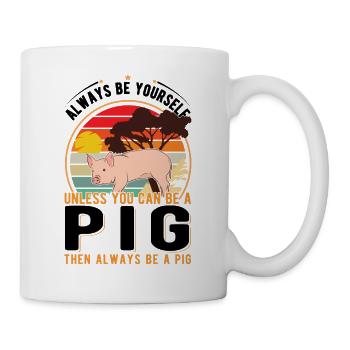 Pigs Gift Pig Farmer - Mug - white - Right