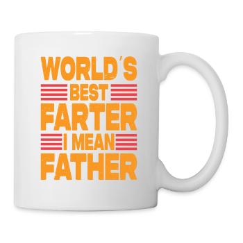 World's Best Farter I Mean Father - Mug - white - Right