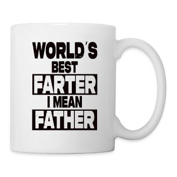 World's Best Farter I Mean Father - Mug - white - Right