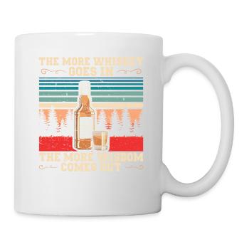 Plus il y a de whisky dans | Chemise Bourbon Drinker - Mug blanc - blanc - Droite