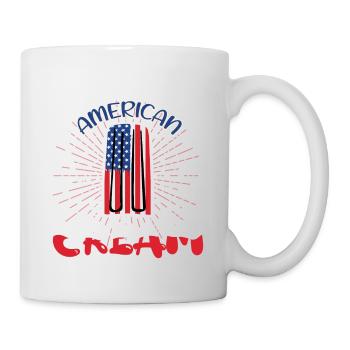 Living The American Cream | July 4 Shirt | Fourth - Mug - white - Right